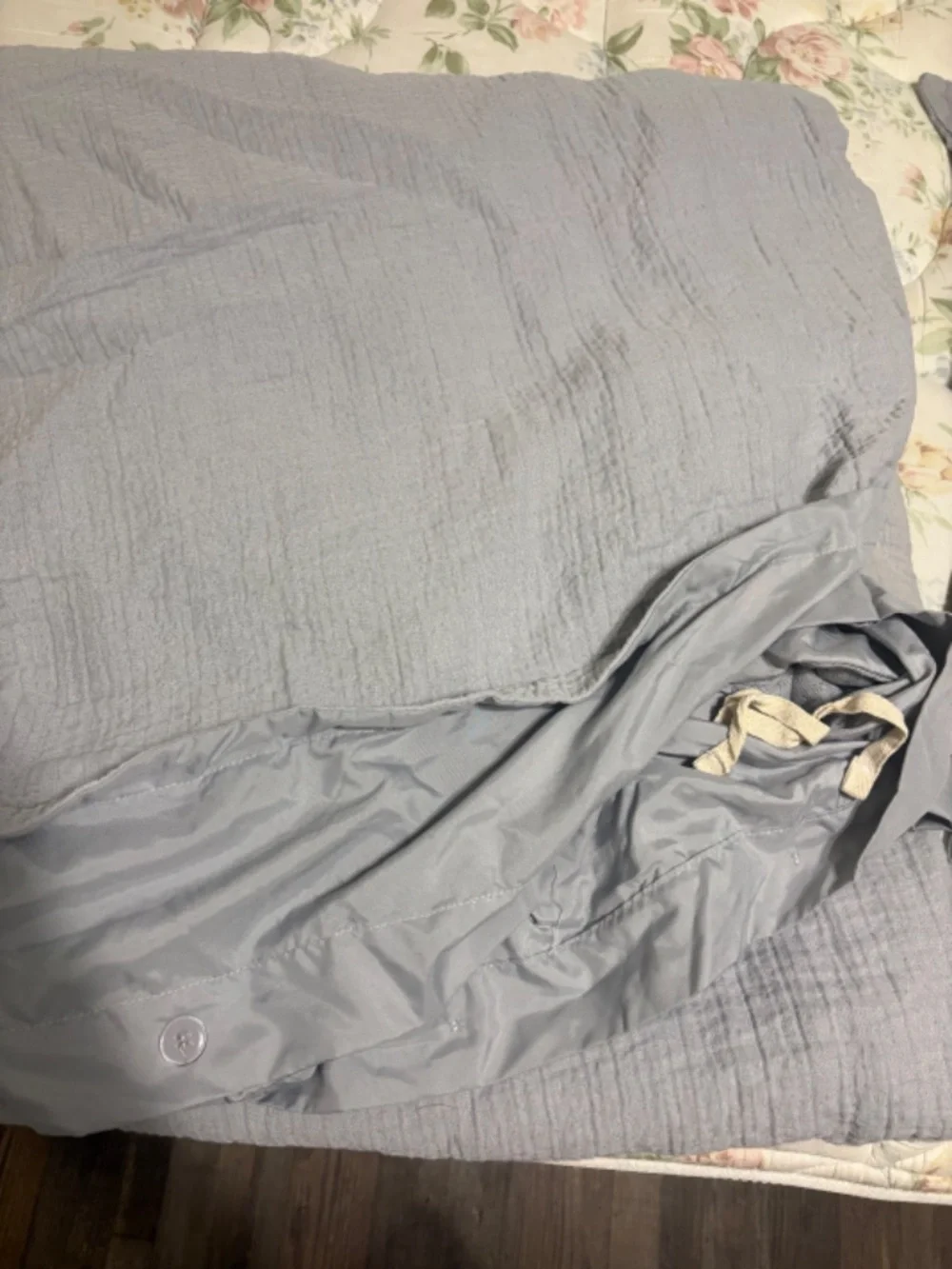 BHG Crinkled Gauze Duvet Cover w/Shams